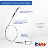American Fishing Wire Titanium Multi Strand Leader, Black, 12-Inch/75-Pound