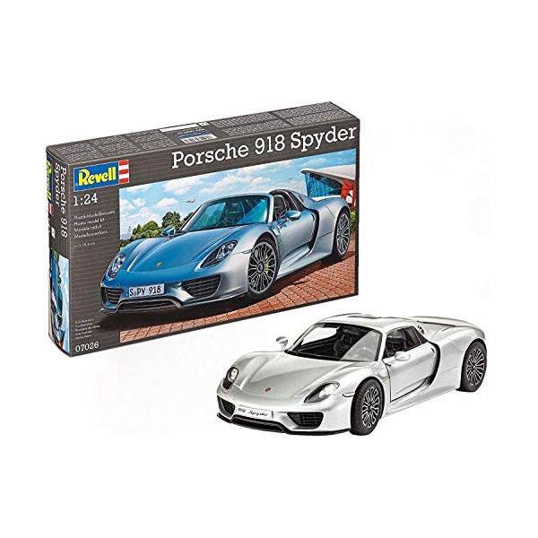 Revell 07026 Porsche 918 Spyder 1:24 Scale Unbuilt/Unpainted Plastic Model Kit
