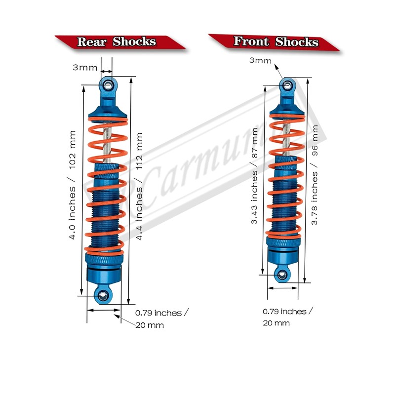 Rcarmumb Upgrades Part for 1/10 Rustler VXL 2wd/Stampede VXL 2wd,Steel