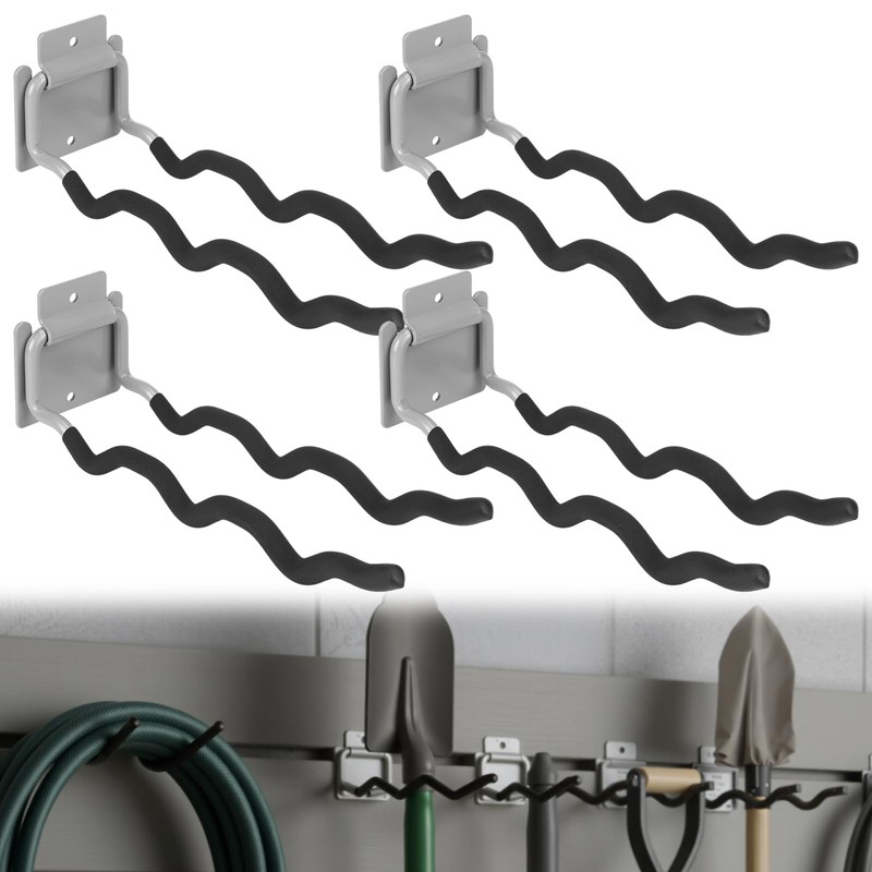 MorningRo 4 Pack Garage Hooks Heavy Duty 12" Ladder Hanger