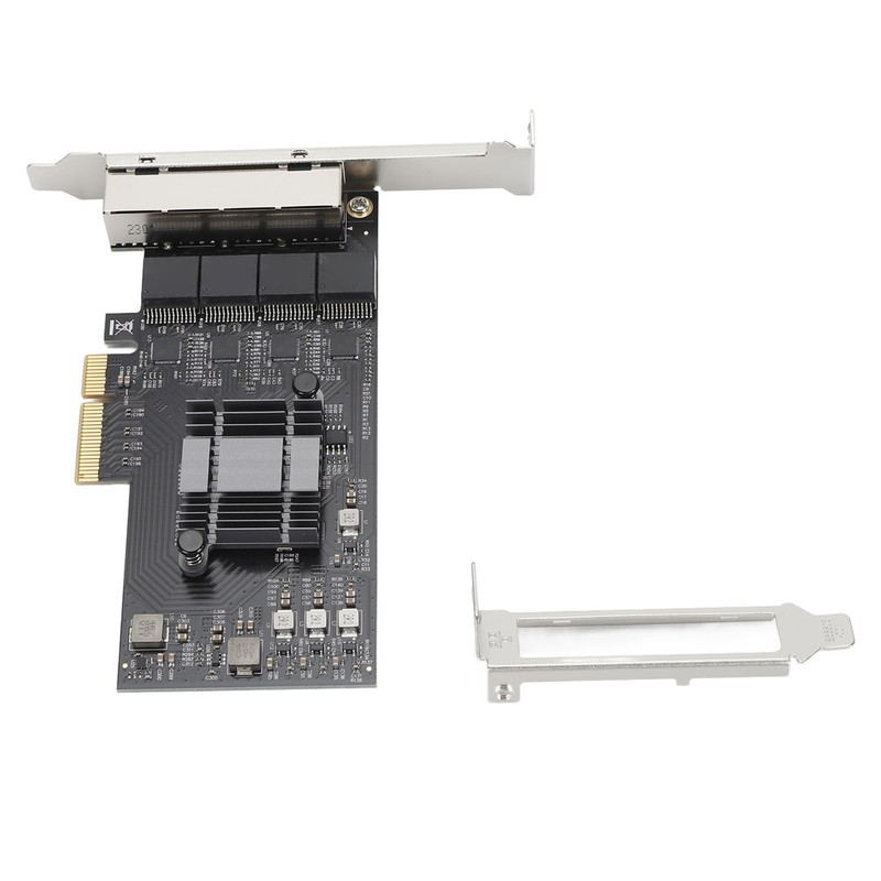 2.5Gb PCIe Network Card Professional 4 RJ45 Ports RTL8125BG Chip