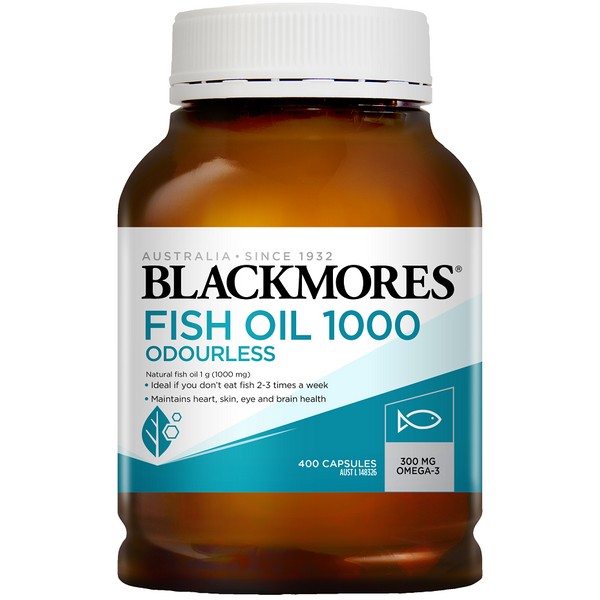 Blackmores Fish Oil 1000mg (Odourless) Capsules 400