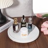 Round Decorative Tray Wood Bathroom Counter Organizer Farmhouse Kitchen Decor