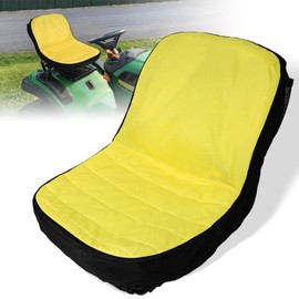 LP92334 Riding Lawn Mower Seat Cover Upgrade Large Seat Cover up to 18" High Fits for John Deere Mower & Gator | Oxford 300D Fabric, Convenient Storage Pockets, Vent Hole