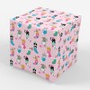 Stesha Party Pink Christmas Kitty Gift Wrapping Paper - Folded