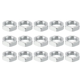 PATIKIL M20 x 1.5 Steel Hex Nuts, Pack of 15, Metric Thread, Galvanised Fittings, Nuts, Screw, Bolts, Mounting Parts for Lamps, Machines, Repair, 9 mm Height
