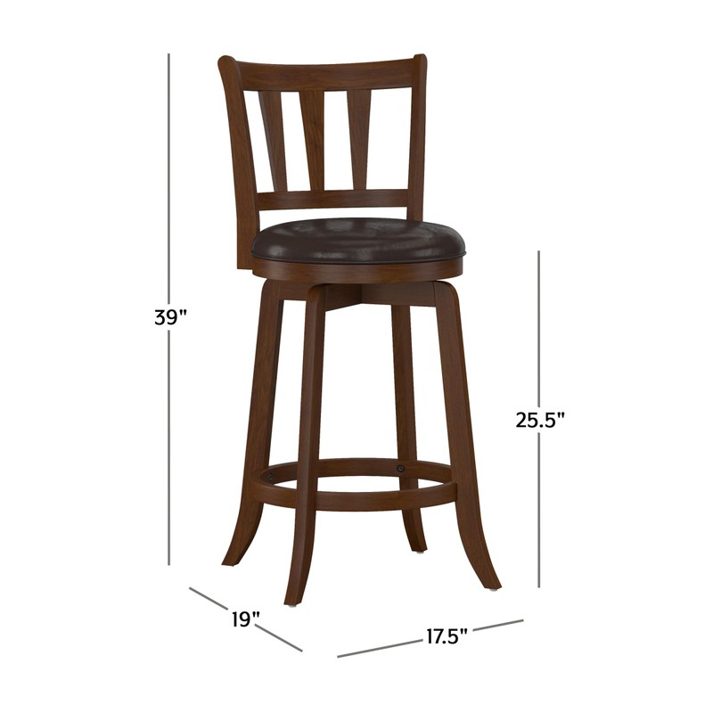 Hillsdale Presque Isle Swivel Stool, Counter Height, Cherry