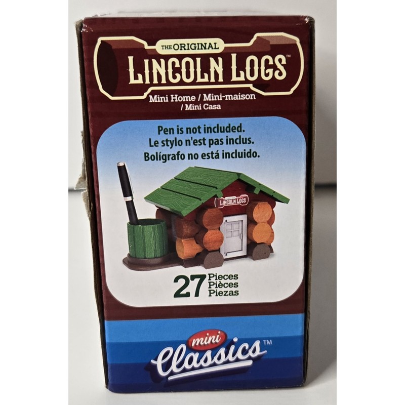 Lincoln Logs Mini Home 27 PC Building Set Original Mini