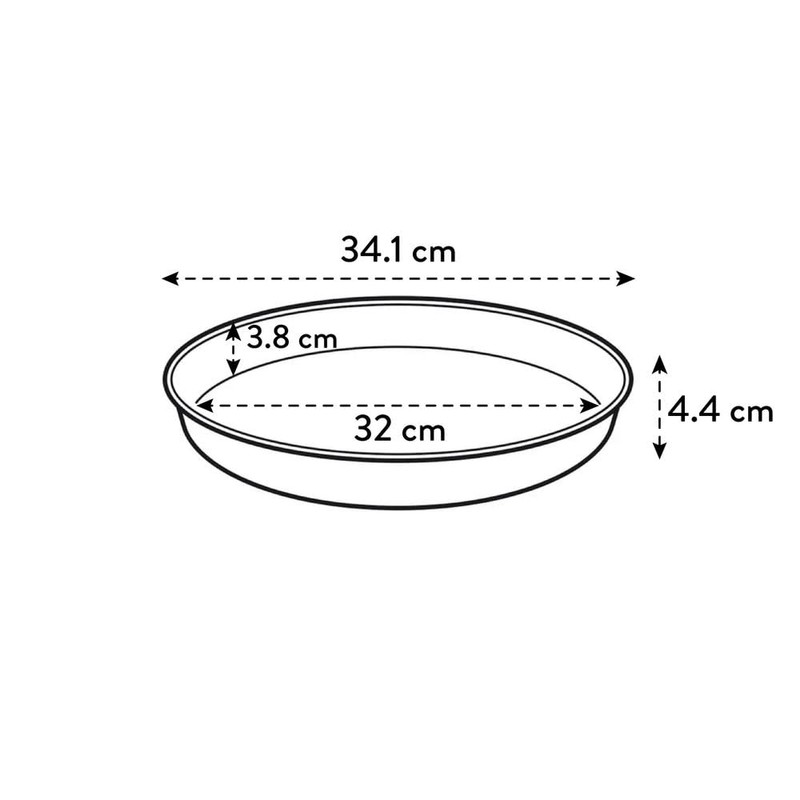 Elho Loft Urban Coaster Round 34 - Coaster for Outdoor