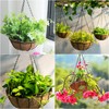 EIMQUVW 4 Pack Hanging Planter Basket with Coco Coin Liner