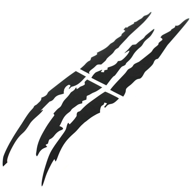 Finest Folia Devil Cut Tiger Claws Sticker Car Truck Black