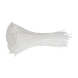 NiftyPlaza 10 Inch Cable Ties - 100 Pack - UV Weather Resistant - HEAVY DUTY 75 Pounds TENSILE Strength Professional Grade Electric Cable Zip Ties (100 Natural/Clear Cable Ties)