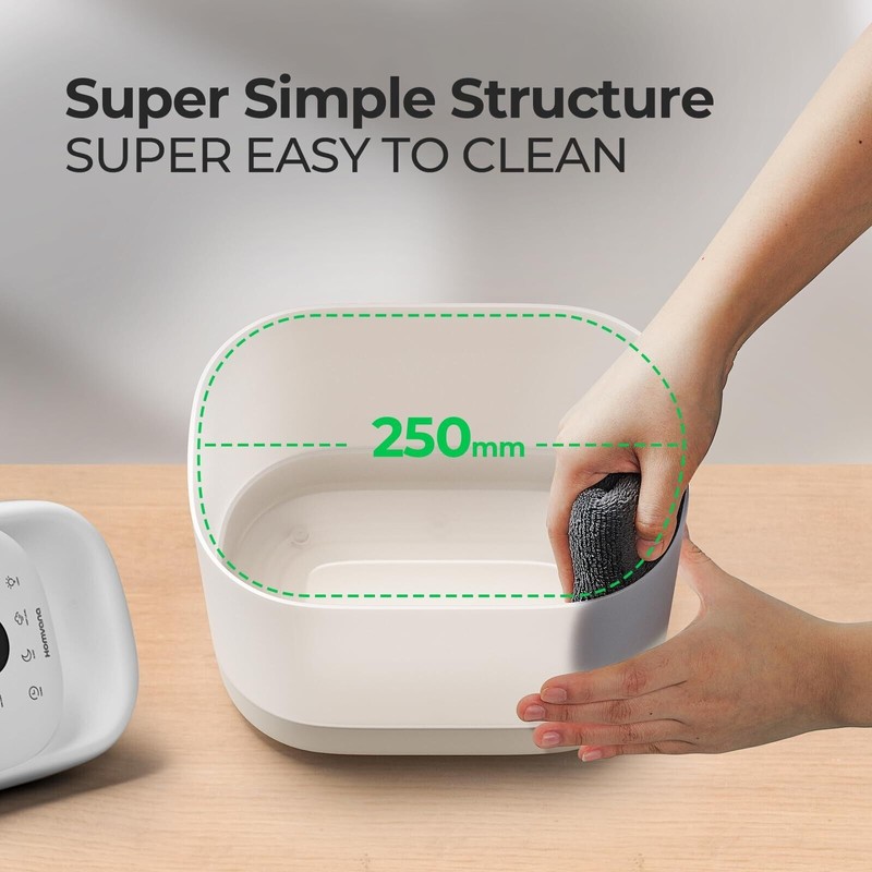 Homvana Humidifier, Super Easy to Clean 5L Top Fill Auto