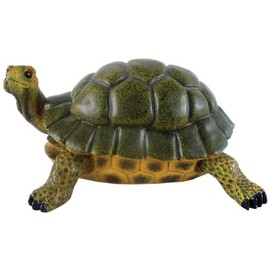 Turtle M Green Statue by Michael Carr Designs - Outdoor Turtle Figurine for gardens, patios and lawns (507014B)