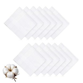 12 Piezas Pañuelos Para Hombre de Bolsillo 38x38 CM, Adecuado Pañuelo de Algodón para Traje, Esmoquin, Chaquetas y Camisas - Ideal para Bodas, Reuniones de Negocios y Eventos Formales