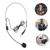 TEHAUX Lightweight Overhead Head Microphone with Connector Comfortable Headset Mic
