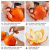 PHIEZC 2 Pack Peeler, Lemon Peeler and Orange Peeler, Stainless