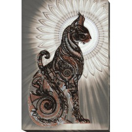 Wizardi Bead Embroidery Kit - Bast in The Night AB-695 Abris Art