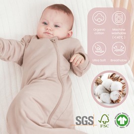 Unisex Sleeping Bag for Babies and Toddlers 2.5 Tog Sleep Sack 6-18Months, Baby Sleep Sack, Newborn Sleep Sack, Wearable Blanket Baby, One Piece Long Sleeves, Gifts for Toddlers