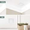 Vent Systems 4 x 4 Inch (Cut-Out) White ABS Plastic