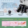 MAXLAPTER Microscope Kit for Kids 8-12 with Prepared Slides, 100-1000X