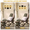 CHICLUX Bathroom Vanity Light, 3 Lights Boho Rattan Bathroom Lighting
