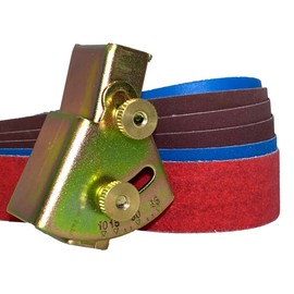 Knife Sharpening Angle Guide fits 1X30 Belt Sander with Assorted 6 Pack of 1X30 Sharpening Sanding Belts