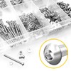Mywish 800Pcs M2 Screw Assortment Kit 304 Stainless Steel Hex