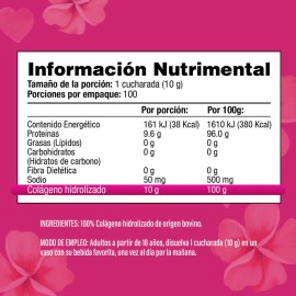 Pptidos De Colgeno Hidrolizado Puro Tipo 1 Y 3 - 1kg Con Cuchara - Sabor Y Olor Neutro - 100 Puro                                                     