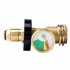 Propane Tank Gauge Adapter Level Indicator Universal Brass Fittings Convert