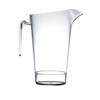 Crystal Clear Polycarbonate Pitcher Jug (2.2L/4 Pints) Stackable, Dishwasher Safe