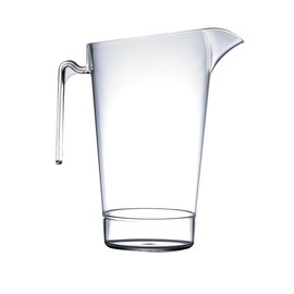Crystal Clear Polycarbonate Pitcher Jug (2.2L/4 Pints) Stackable, Dishwasher Safe Ideal as a Water jug, for Pimms & Punches, Juices & Beers (2 Pack)