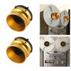 1 Pair NAB Hub Adapters Professional Polished Aluminum Alloy 10