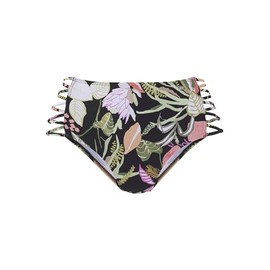s.Oliver RED LABEL Beachwear LM Women's Herbst Bikini Bottoms, Schwarz Bedruckt, 36