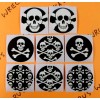 Unbranded Skull & Crossbones Stickers Set Of 8