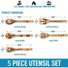 Nightmare Before Christmas Wooden Spoons Set Bamboo Cooking Utensils Set