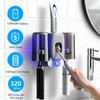 Rechargeable Toothbrush Holder,Wall Mounted Automatic Toothbrush Cleaning Tool with Toothpaste