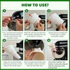 LeLehome Foldable Flour Funnel for Kitchen Aid Mixer, Silicone Powder