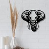 Elephant Decoration - Large Elephant Head as DIY Lamp, Elephant