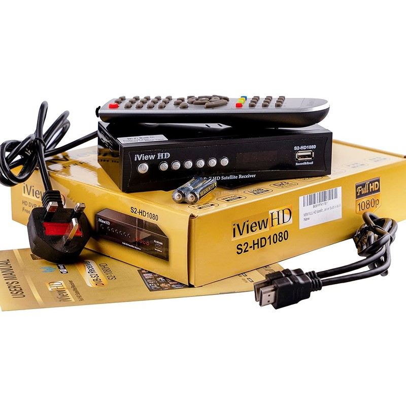 UK FULL HD Satellite TV Receiver, Built in Wi-Fi, USB