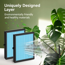 MK04 MG04JH Replacement Fil-ters Compatible with MK04 MG04JH Air Puri-fier MK-04 H13 True HEPA Fil-ter, Part No. MK04LX, 4 Pack