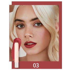 Erinde 2 in 1 Lipstick and Blush, Nude Tones Lipstick 24 Hours Hold, Matte Long Lasting Lipstick, Waterproof Nourishing Lip Pen, Lip Gloss, Moisturising Tinted Lip Balm