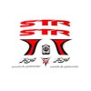 Bicycle Decoration Set Sticker Frame Decal Sticker Str Label Red