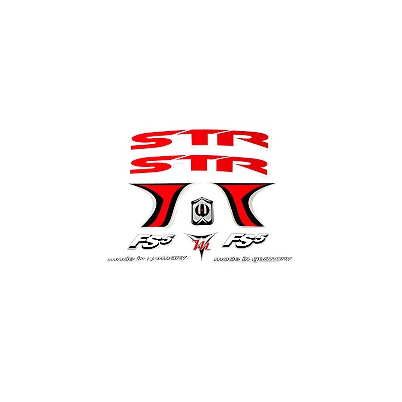 Bicycle Decoration Set Sticker Frame Decal Sticker Str Label Red