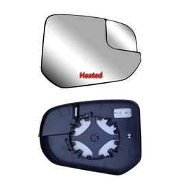 Replacement Passenger Right Side Mirror Glass Heated with Blind Spot Glass and Back Plate for Ford Transit Connect from 2014 to 2023