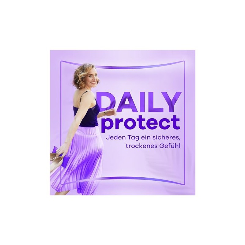 Always Daily Protect Normal Pantiliners, Pack of 64, Odour Control,