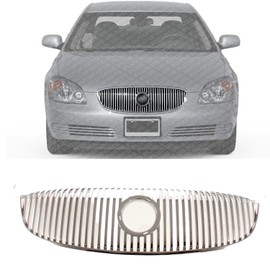 US AUTO PARTS PLUS New Front Grille Chrome Shell and Insert Without Mouldings Direct Replacement For Buick Lucerne 2006-2011 25768116 GM1200556