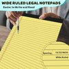 Lovvknd Legal Pads A4 Notepad, 2 Pack Yellow Note Pads