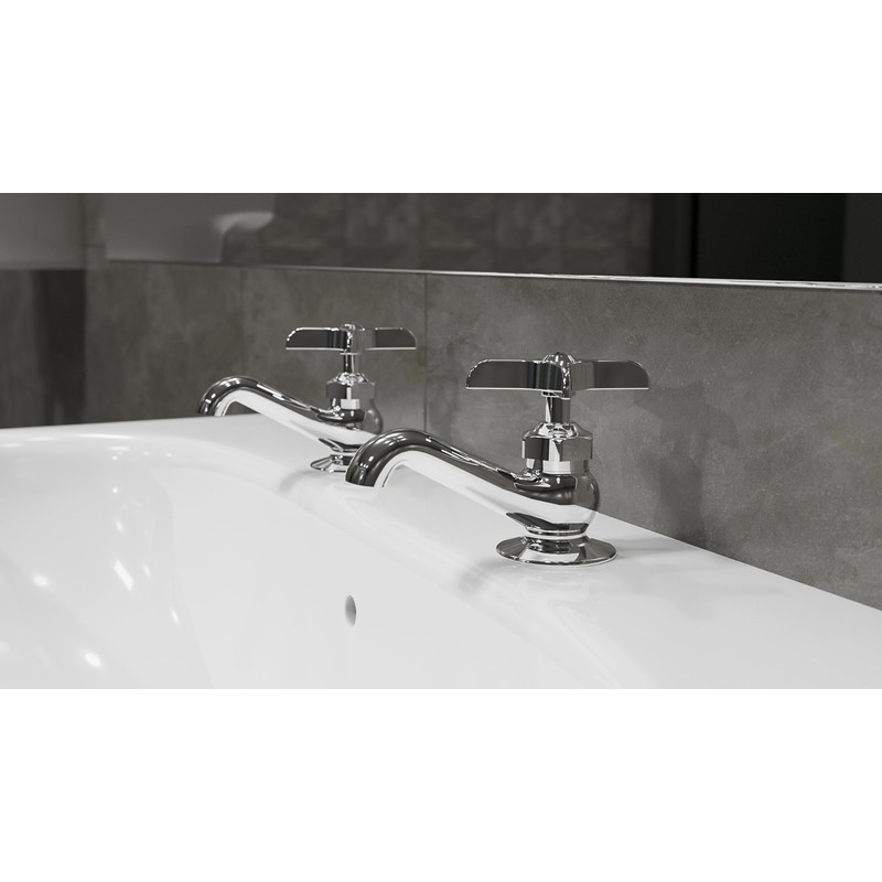 Central Brass 0239-P Single Handle Basin Faucet in Chrome