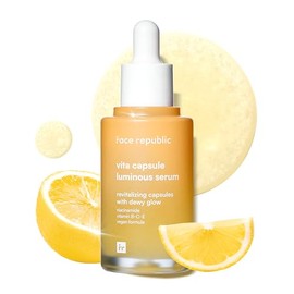 Face Republic- Suero revitalizante que ilumina la piel opaca con ingredientes vitamínicos y aceite de semilla de jojoba encapsulado, dejando tu piel c